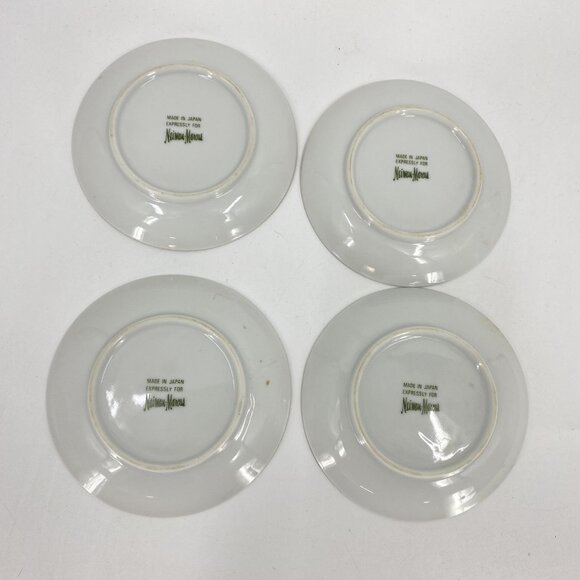 Lot 4 Neiman Marcus Christmas Garland Demitasse Cup Saucer Sets Christmas Japan - Picture 5 of 5